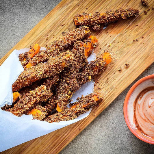 Crispy Carrot Fries with Granola Crunch Recipe - Naturally Granola