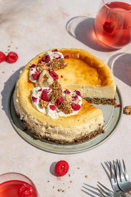 New York Cheesecake Recipe with Granola Crust - Naturally Granola
