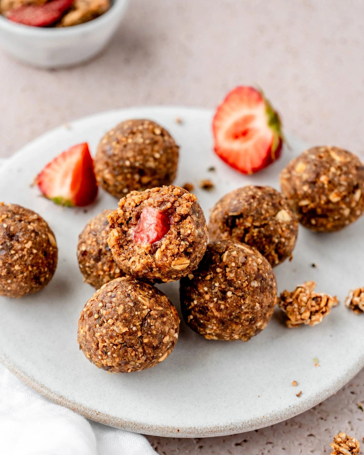 Strawberry Bliss Balls - Naturally Granola