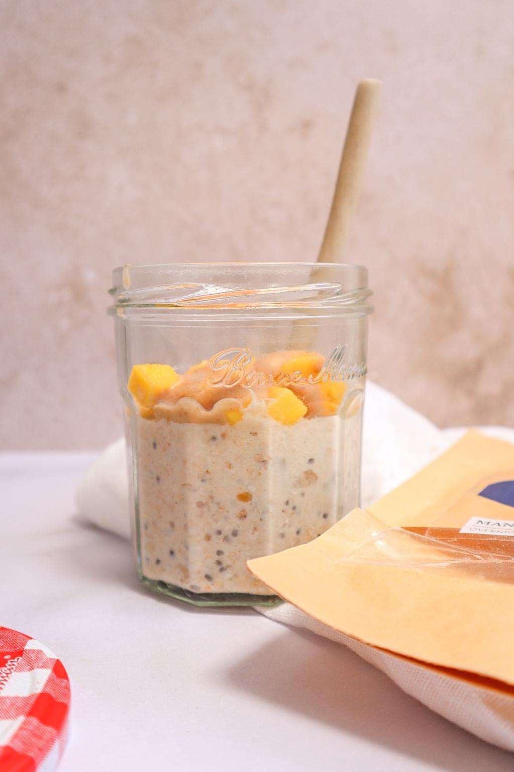 Mango Sunrise Overnight Oats - Naturally Granola